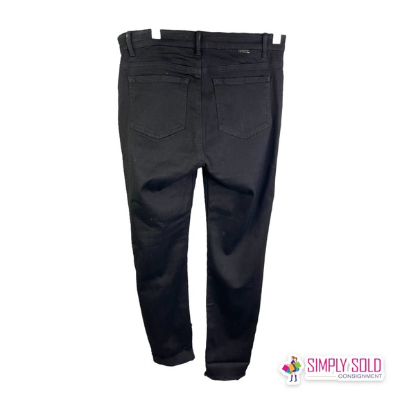 Tractr Women's Jegging Pants Black Jeans Denim Stretch Mid-Rise Flat Front 6/28 - Picture 2 of 9